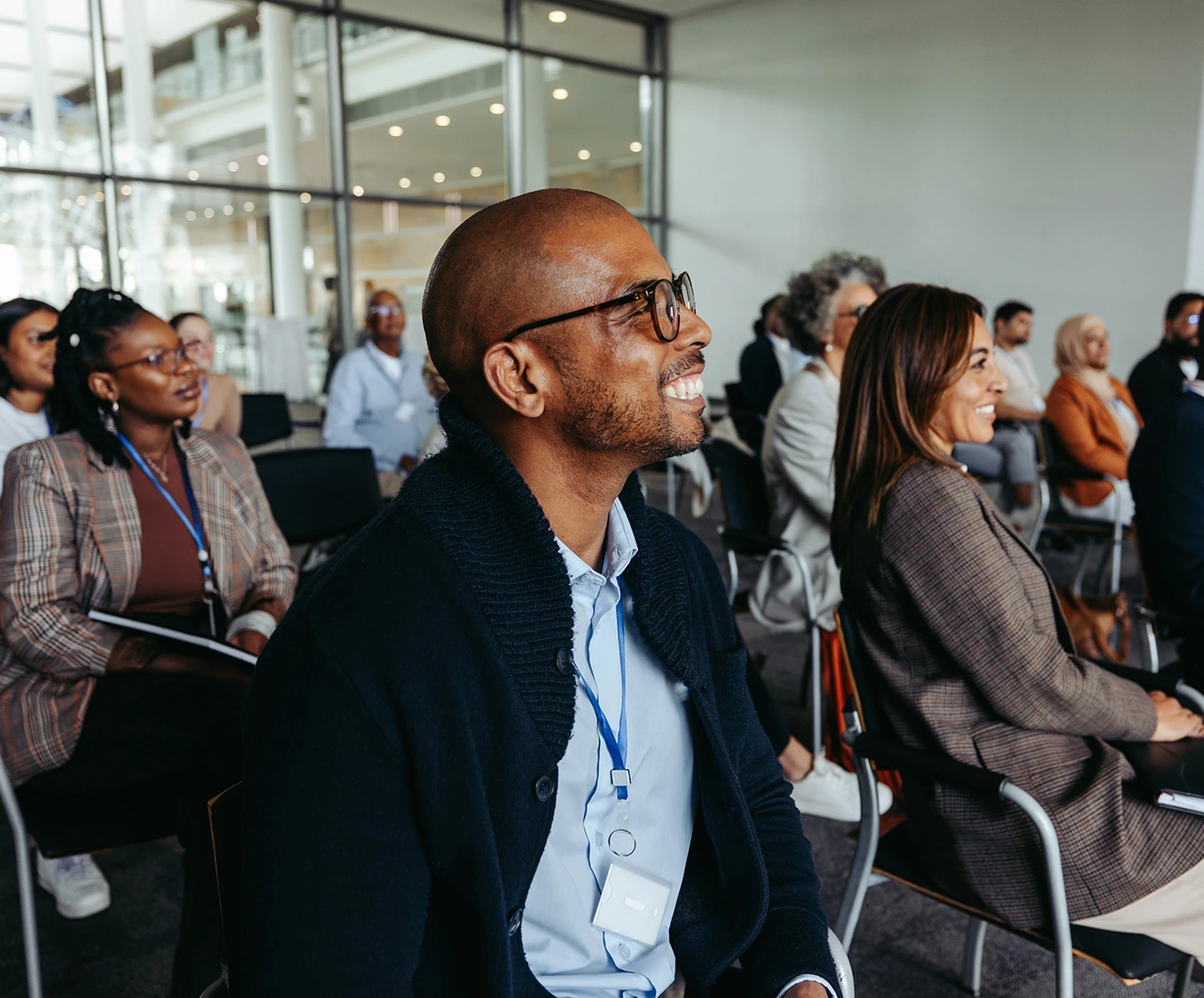 Professional-male-engaging-in-a-conference-presentation